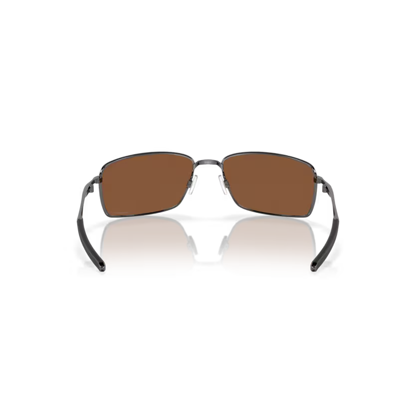 Back view of oakley squarewire #color_ tungsten
