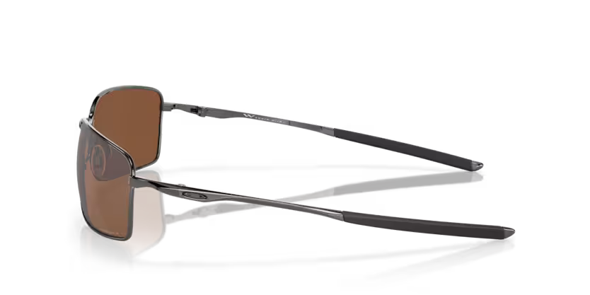 Side view of oakley squarewire #color_ tungsten