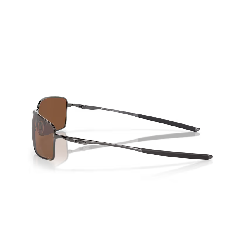 Side view of oakley squarewire #color_ tungsten
