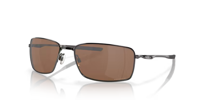 Left view of oakley squarewire #color_ tungsten