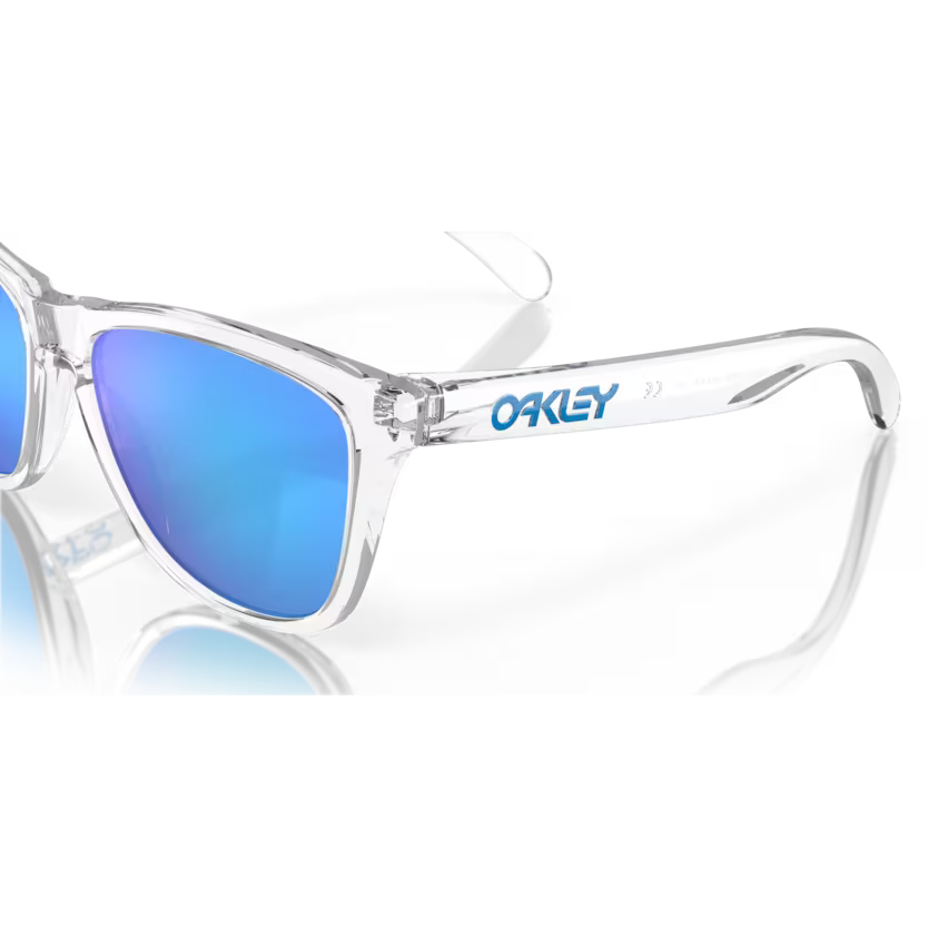 Top right view of oakley frogskins #color_ crystal clear
