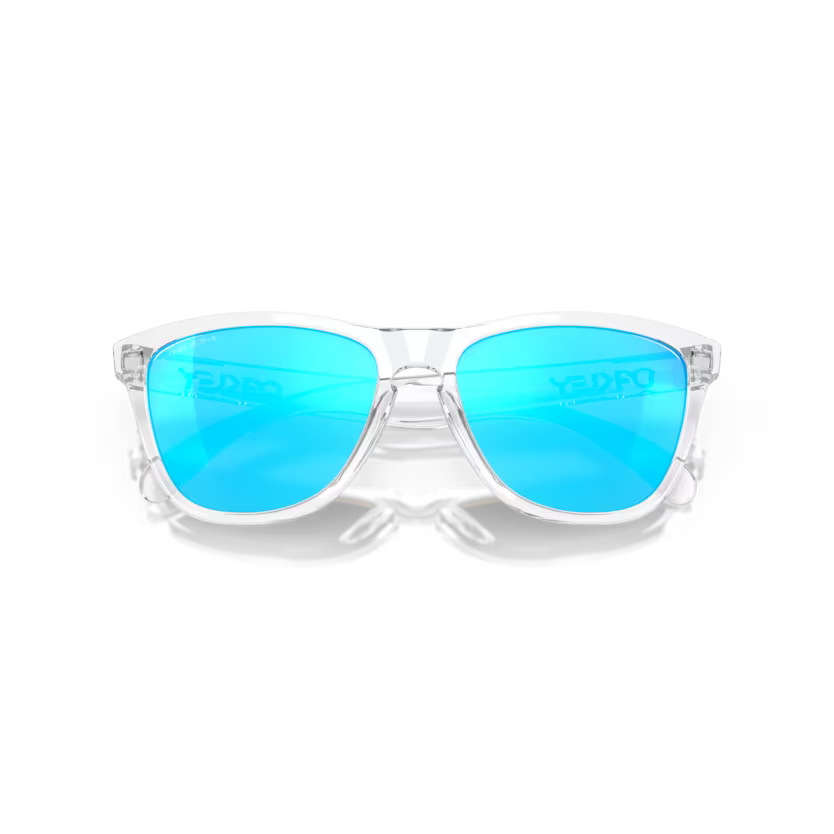 Folded view of oakley frogskins #color_ crystal clear