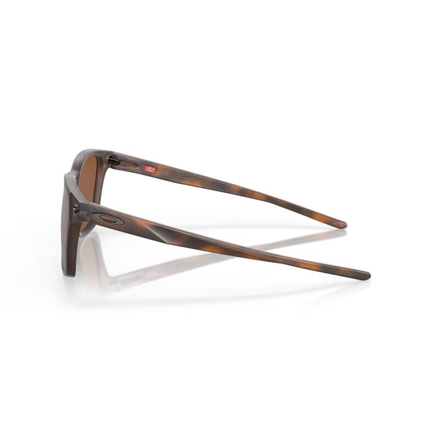 Left view of oakley objector #color_ matte brown torqoise