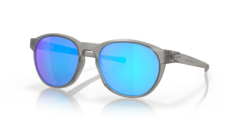 Left view of oakley reedmance #color_ matte grey ink