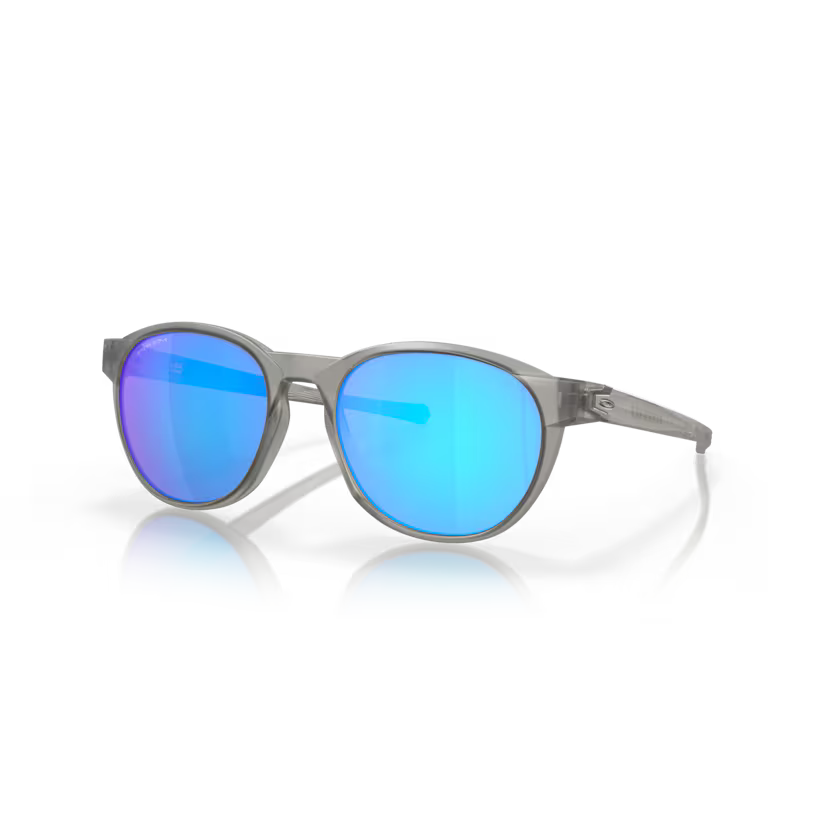 Left view of oakley reedmance #color_ matte grey ink