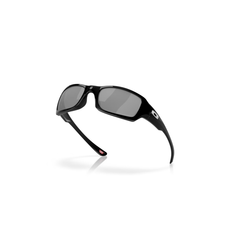 Top right view of oakley five squared #color_polished black