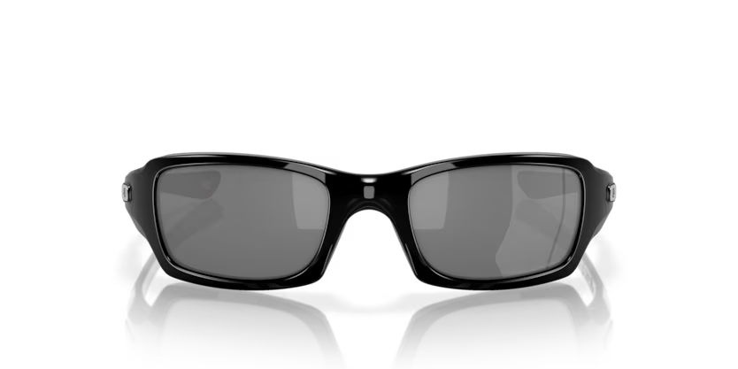 Front view of oakley five squared #color_polished black