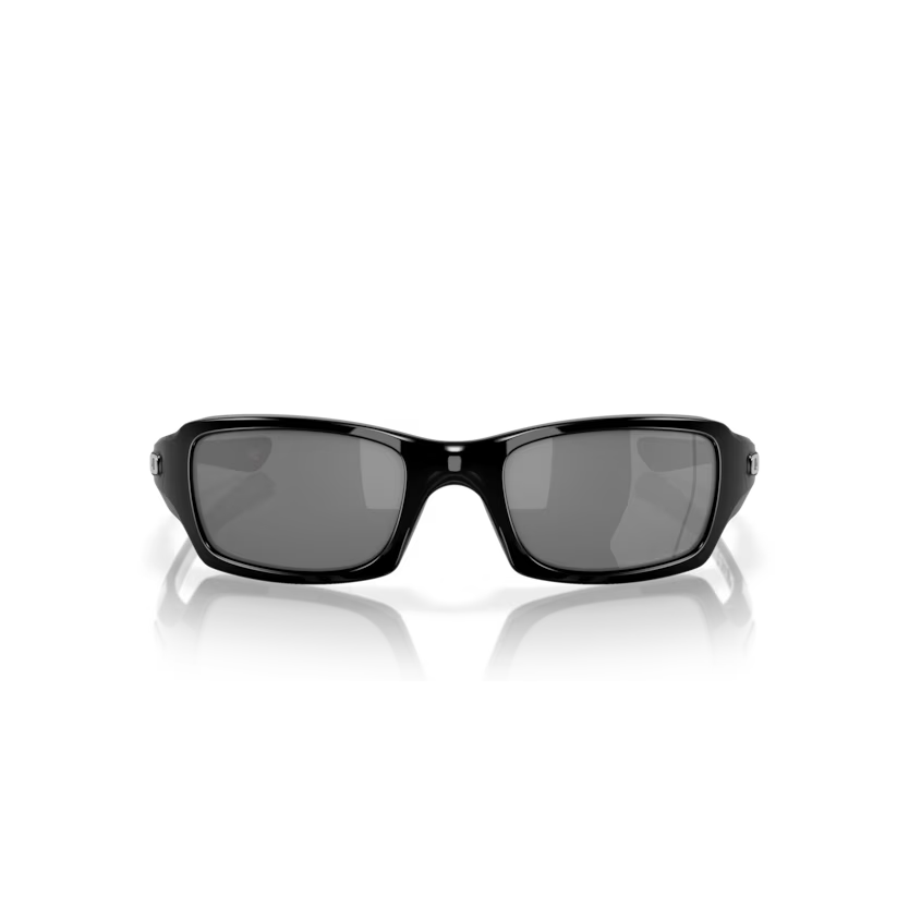 Front view of oakley five squared #color_polished black