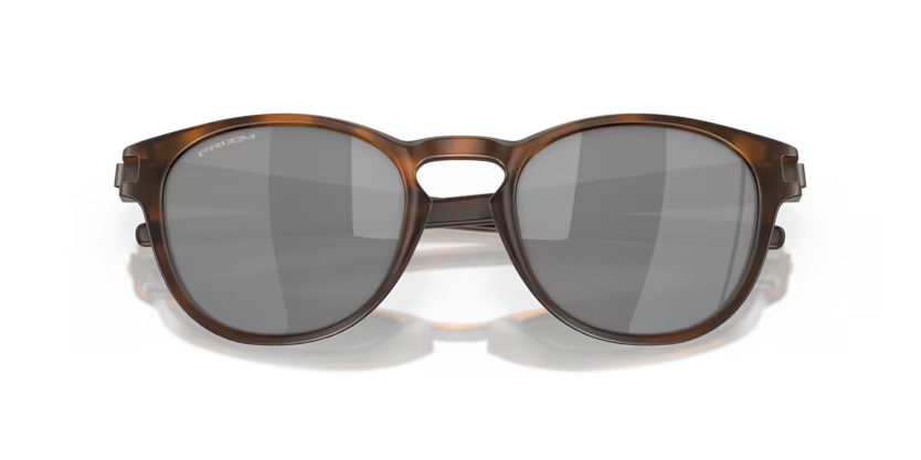 Folded view of oakley latch #color_ matte brown