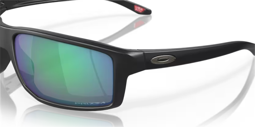 Top right view of oakley gibston #color_matte black/prizm jade