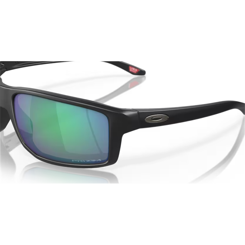 Top right view of oakley gibston #color_matte black/prizm jade