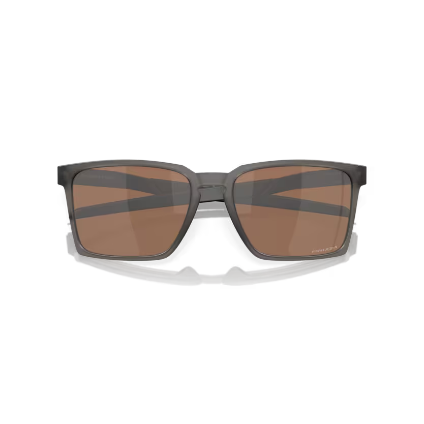 Folded view of oakley exchange sun #color_satin grey smoke