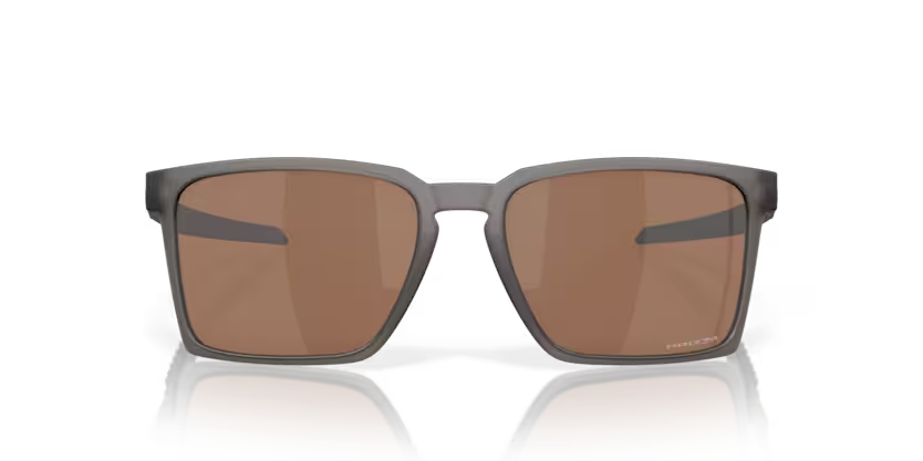 Front view of oakley exchange sun #color_satin grey smoke