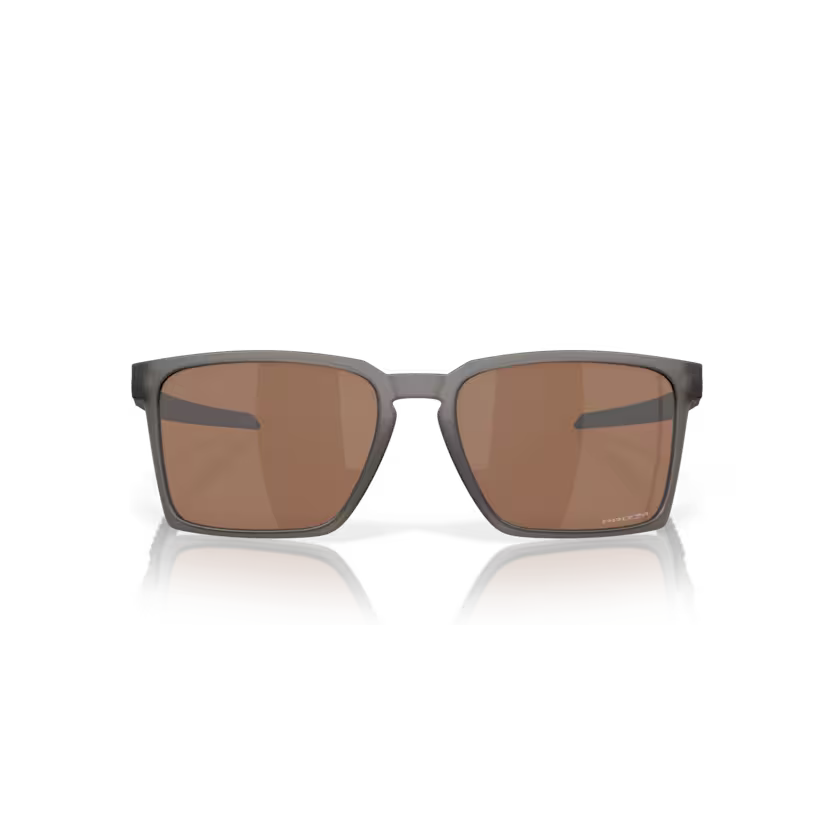 Front view of oakley exchange sun #color_satin grey smoke