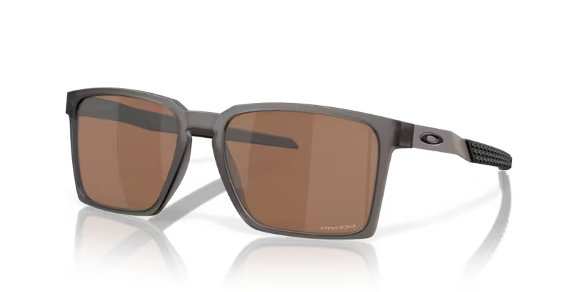 Side view of oakley exchange sun #color_satin grey smoke