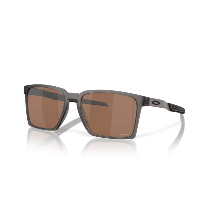 Side view of oakley exchange sun #color_satin grey smoke