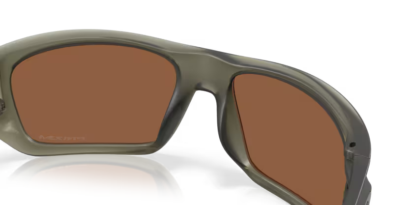 Top right view of oakley masseter #color_matte olive ink
