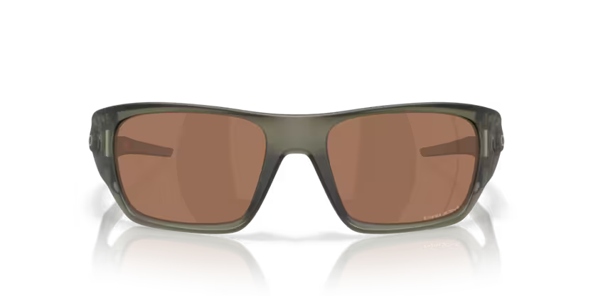 Front view of oakley masseter #color_matte olive ink