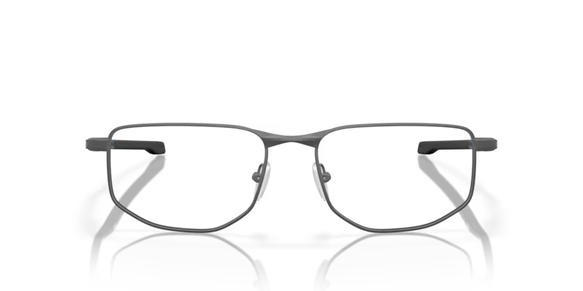 Front view of oakley addams #color_ satin light steel