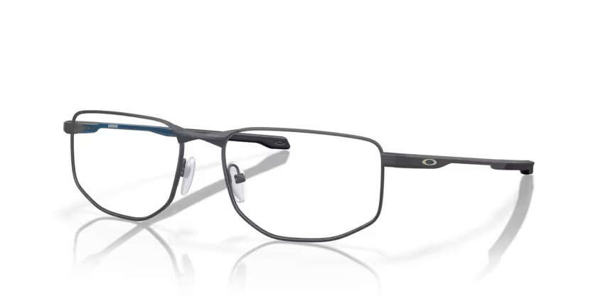 Side view of oakley addams #color_ satin light steel