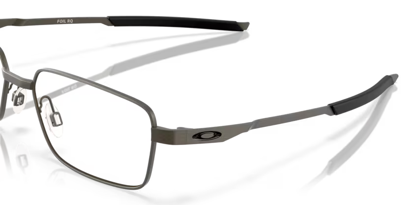 Top right view of oakley addams #color_ satin light steel