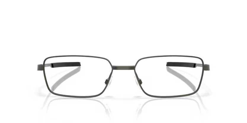 Front view of oakley addams #color_ satin light steel