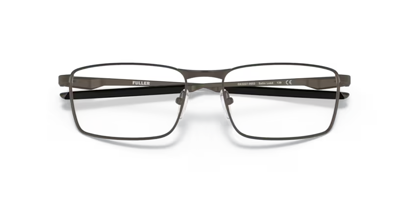Folded view of oakley fuller #color_ satin lead