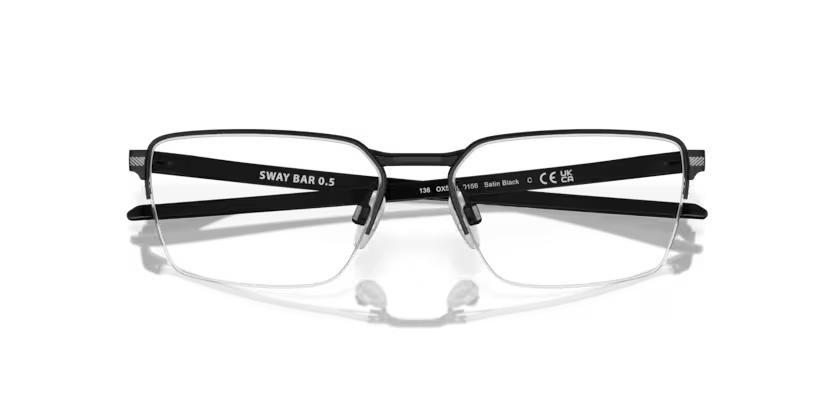 Folded view of oakley sway bar #color__satin black