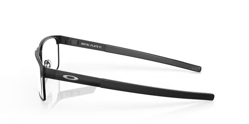 Side view of oakley metal plate #color__satin black