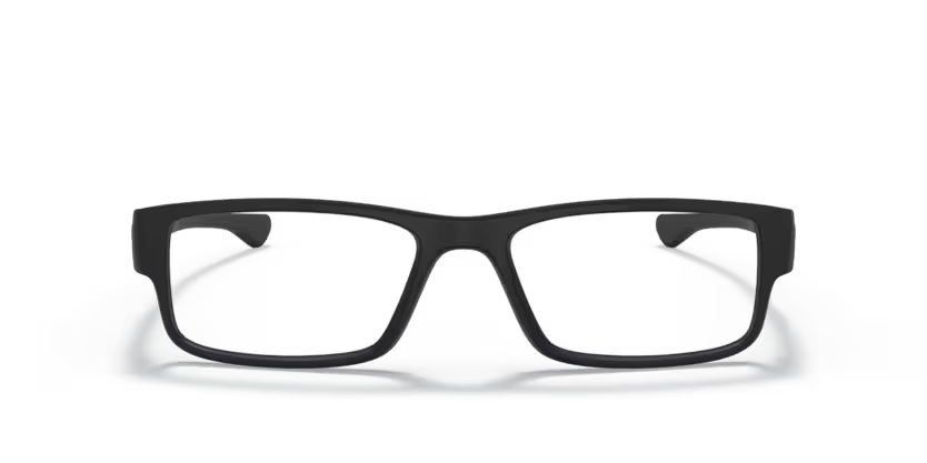 Front view of oakley metal plate #color__satin black