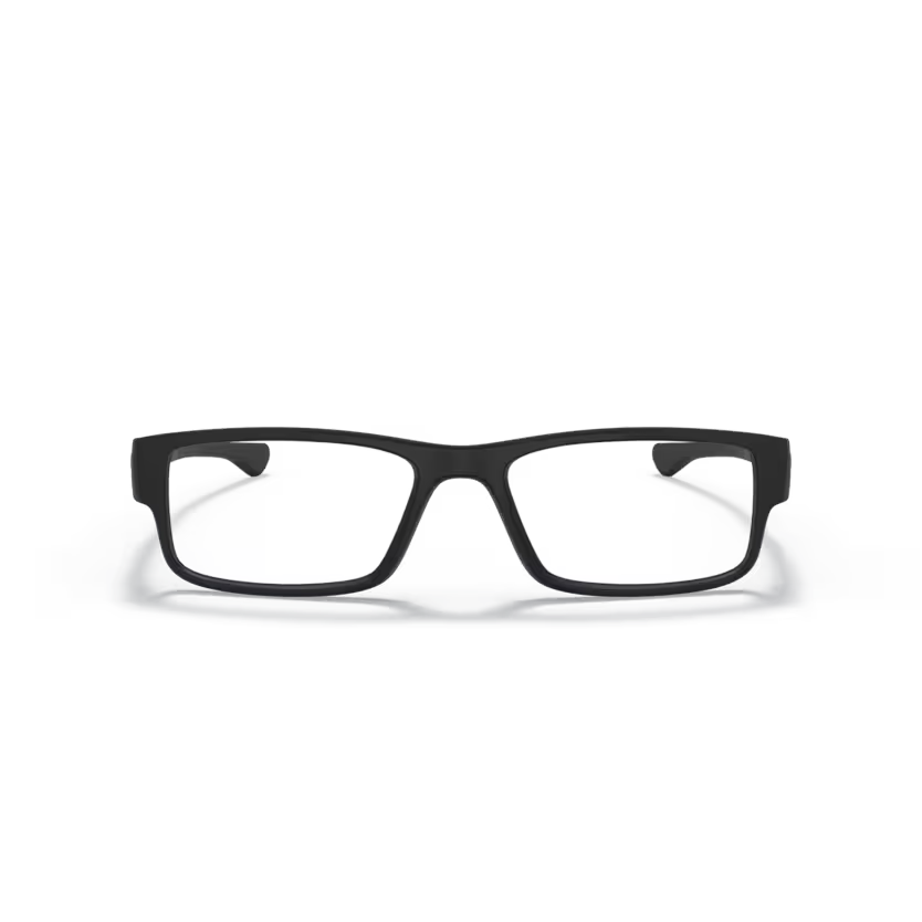 Front view of oakley metal plate #color__satin black