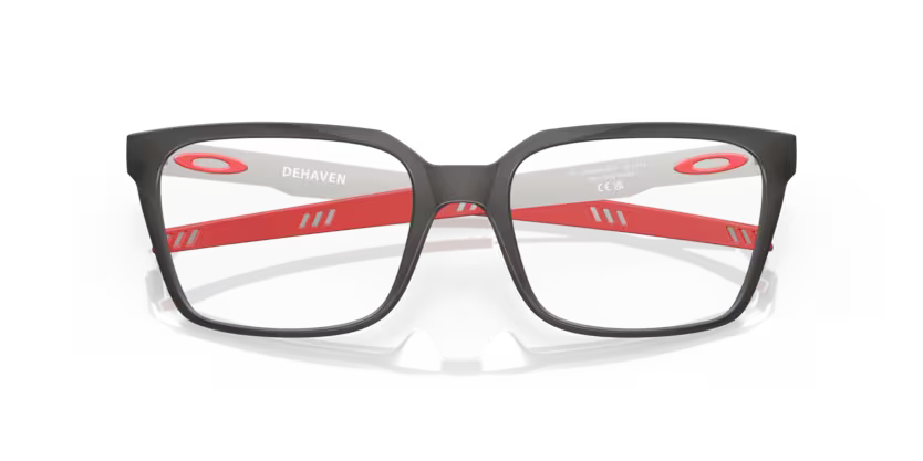 Folded view of oakley dehaven #color__satin grey smoke