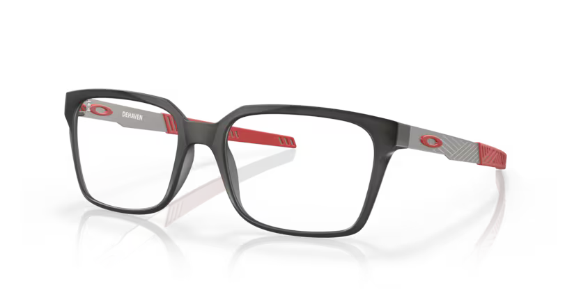 Side view of oakley dehaven #color__satin grey smoke