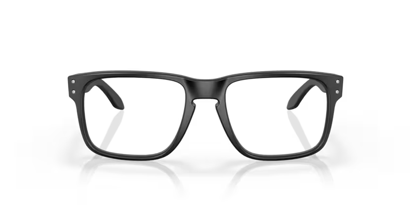 Front view of oakley holbrook #color__satin black