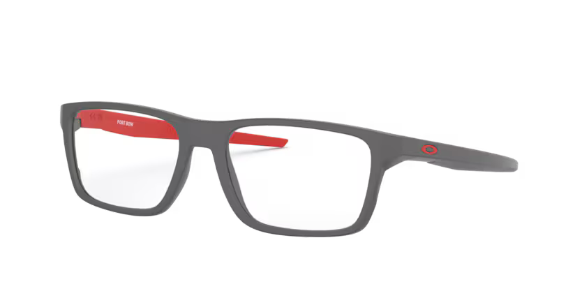 Side view of oakley portbow #color__satin light steel