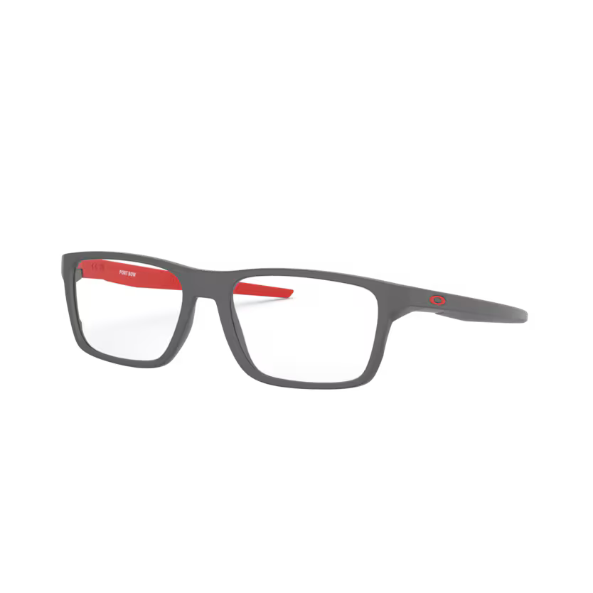 Side view of oakley portbow #color__satin light steel