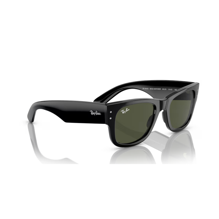 Back view of rayban mega wayfare #color_black
