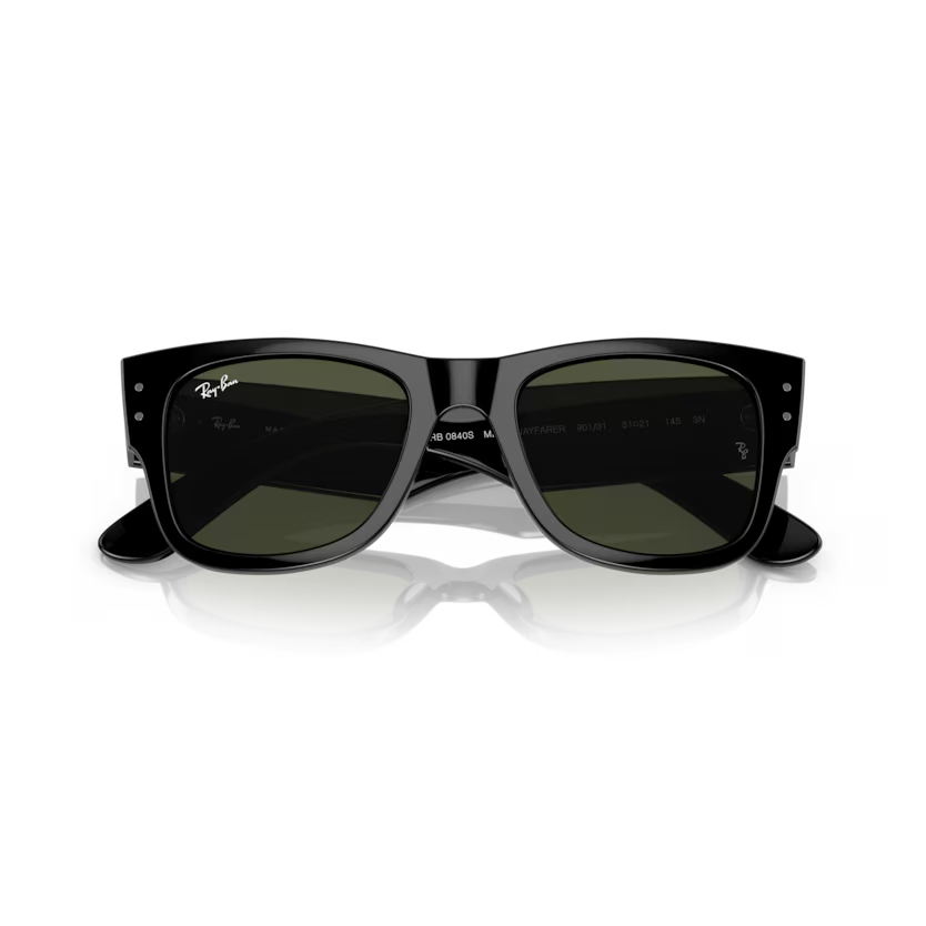 Folded view of rayban mega wayfare #color_black