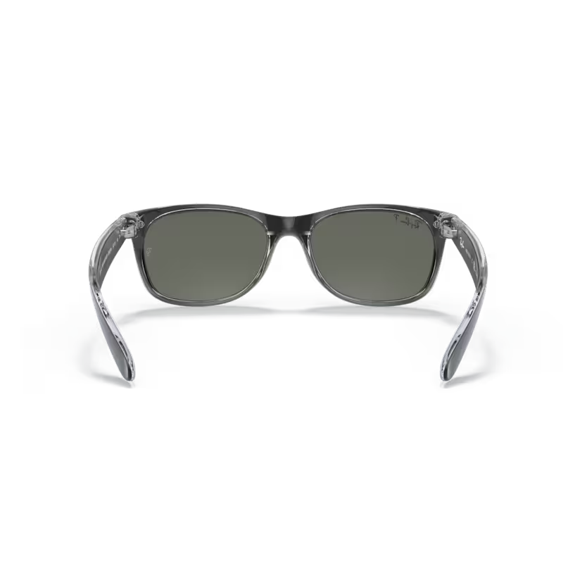 Back view of rayban new wayfarer #color_black on transparent