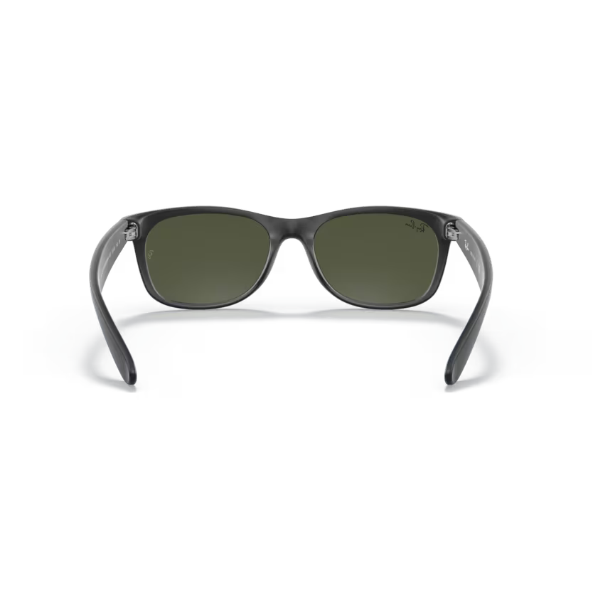 Back view of rayban new wayfarer #color_rubber black
