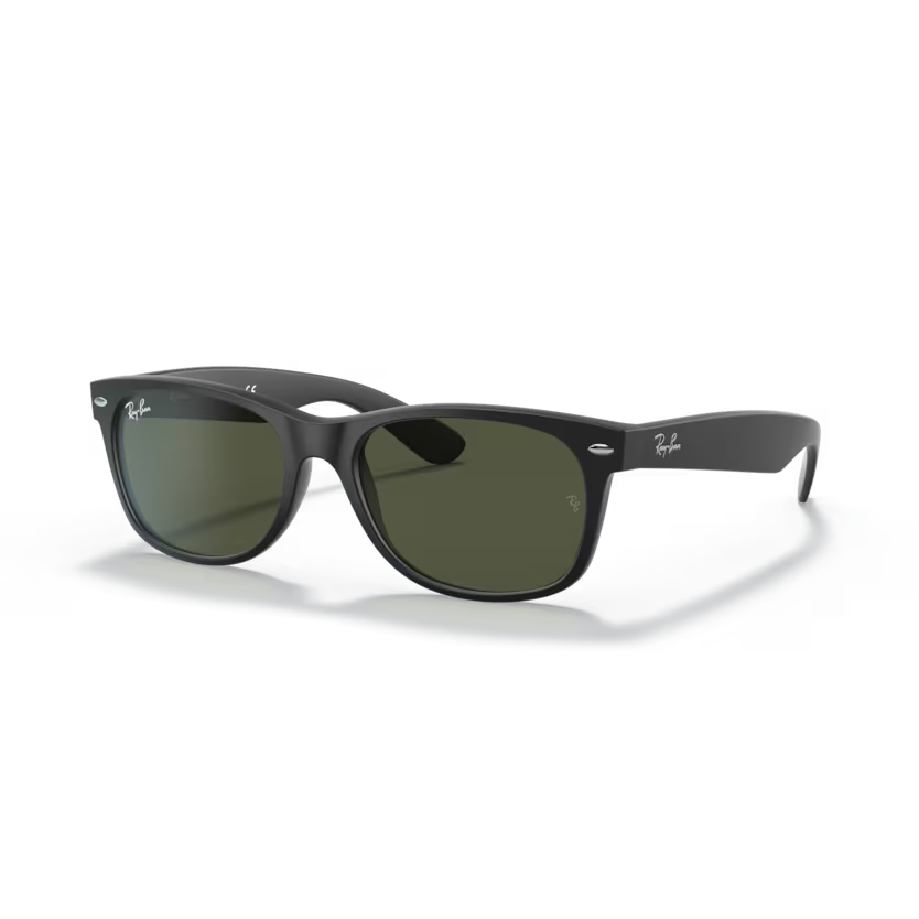 Left view of rayban new wayfarer #color_rubber black