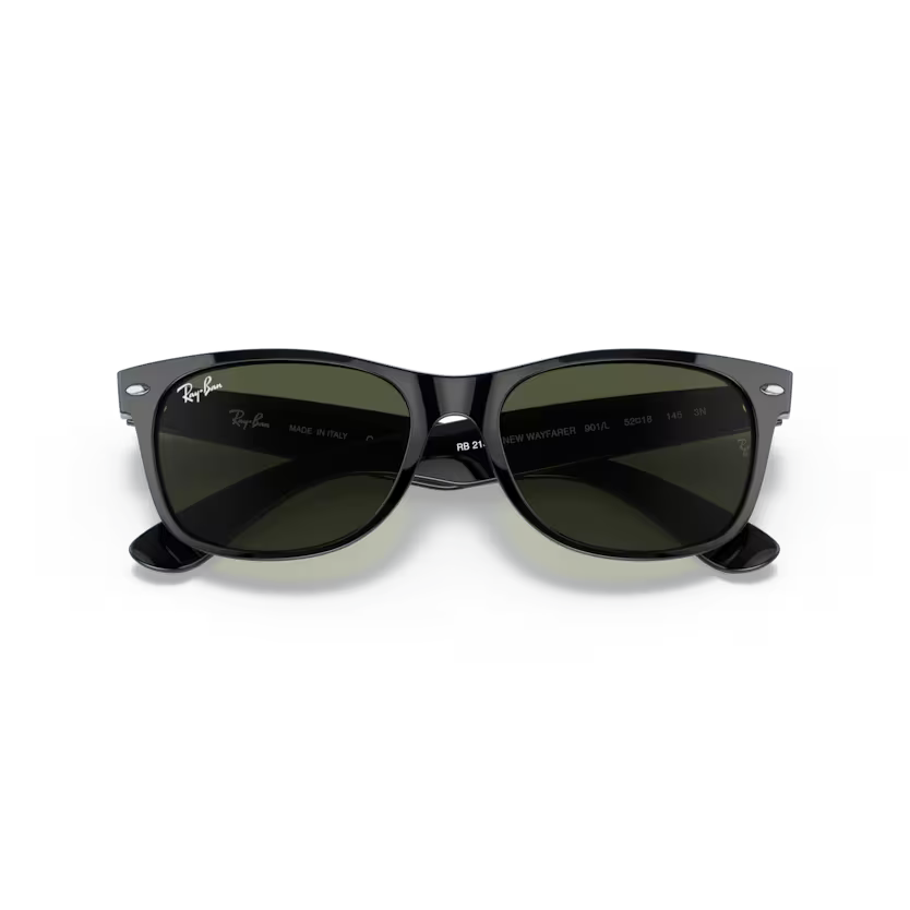 Folded view of rayban new wayfarer #color_black