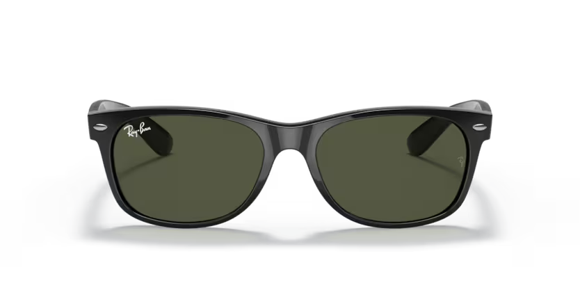 Front view of rayban new wayfarer #color_black