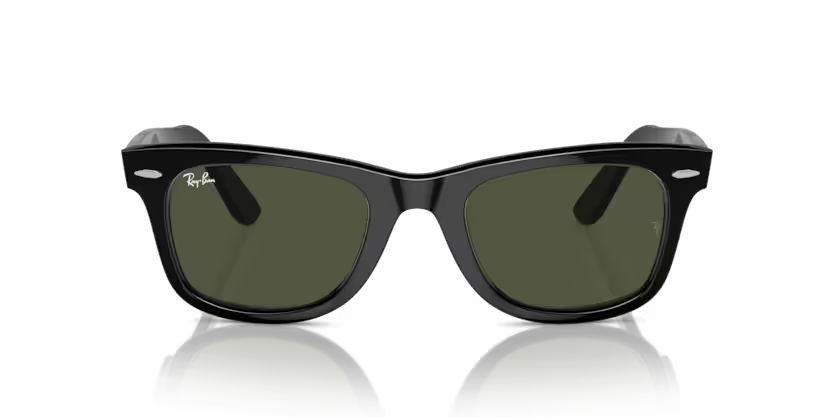 Front view of rayban wayfarer #color_black
