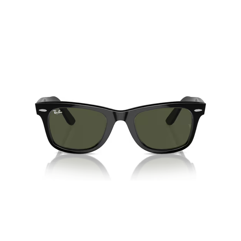 Front view of rayban wayfarer #color_black