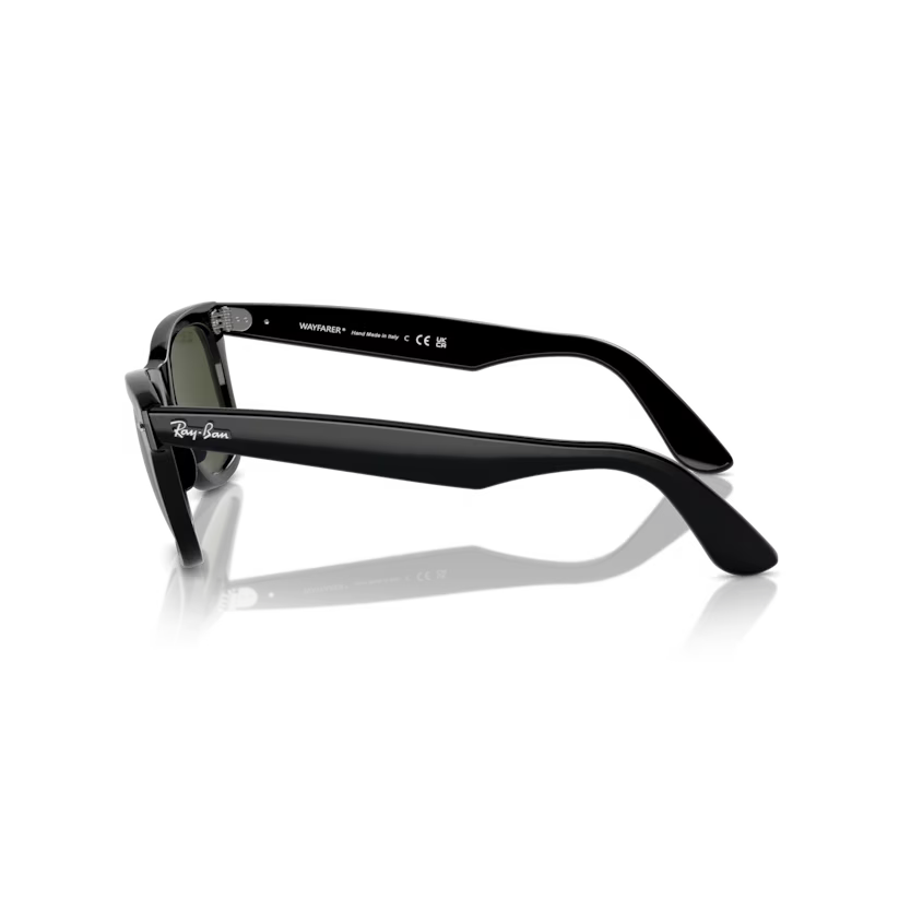 Side view of rayban wayfarer #color_black