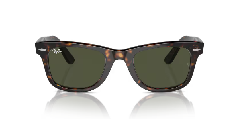 Front view of rayban wayfarer #color_tortoise