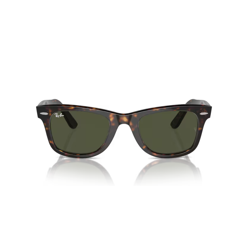 Front view of rayban wayfarer #color_tortoise