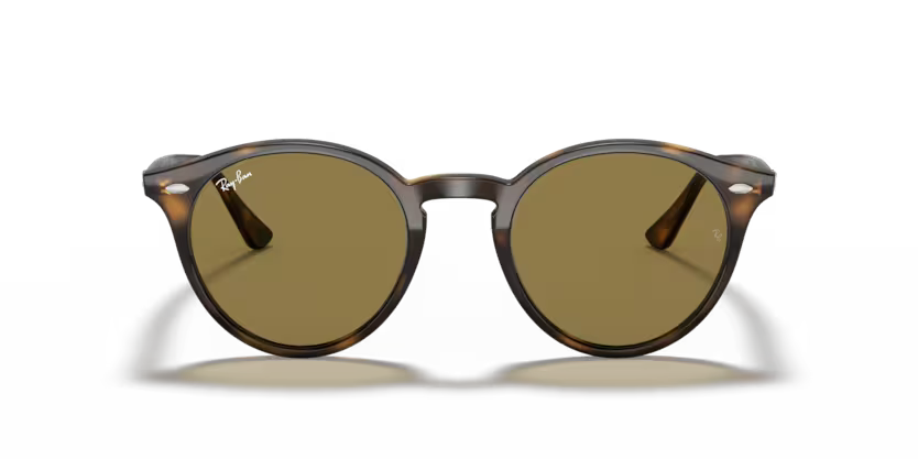 Front view of rayban RB2180 glasses #color_light havana