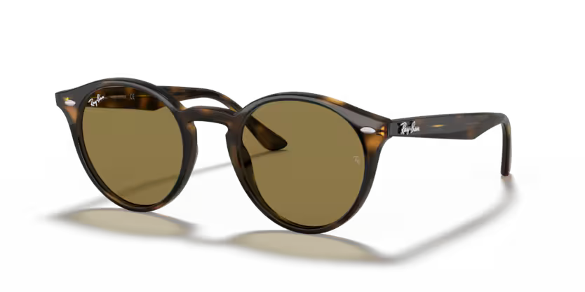 Left view of rayban RB2180 glasses #color_light havana